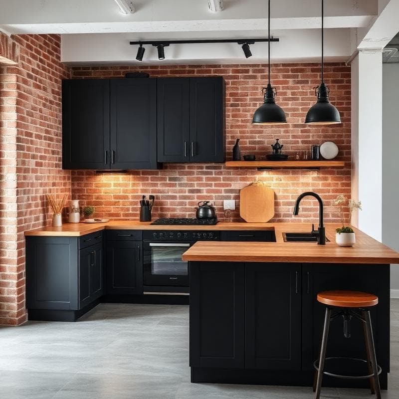 Кухня в стиле Лофт на заказ в Твери от Kuhnitver