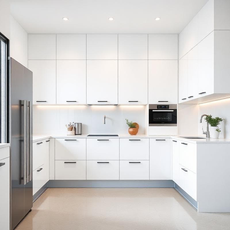 Кухня в стиле минимализм — мкр. Южный, Тверь, установка Kuhnitver